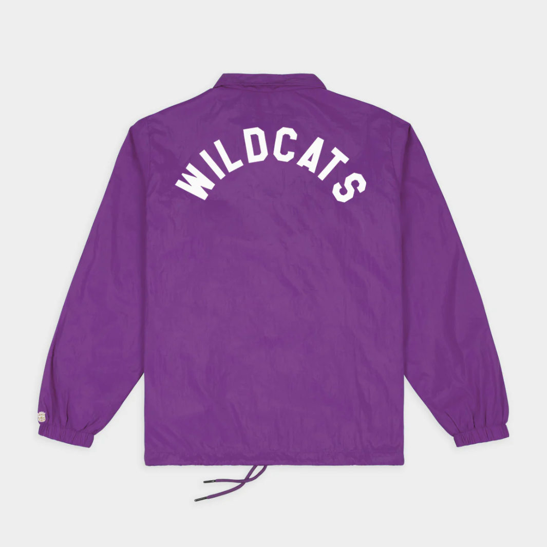 Northwestern Wildcats Retro Coaches Satin Jacket - Image 2