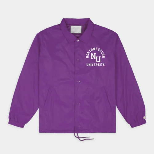 Northwestern Wildcats Retro Coaches Satin Jacket