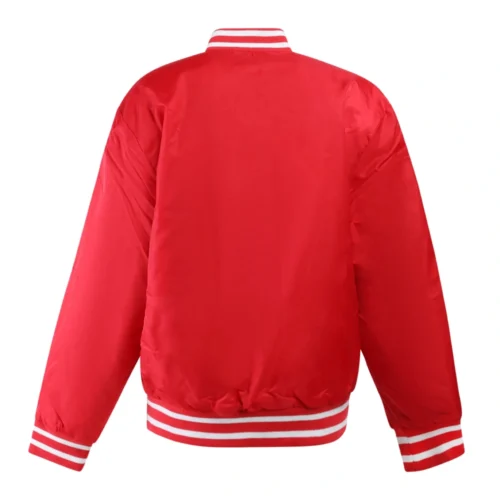 Men's Ohio State Buckeyes A-Game Satin Varsity Jacket - Image 5