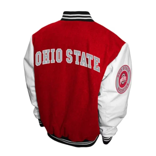 Alternative view of Ohio State Buckeyes  Graduate Wool & Leather Varsity Jacket