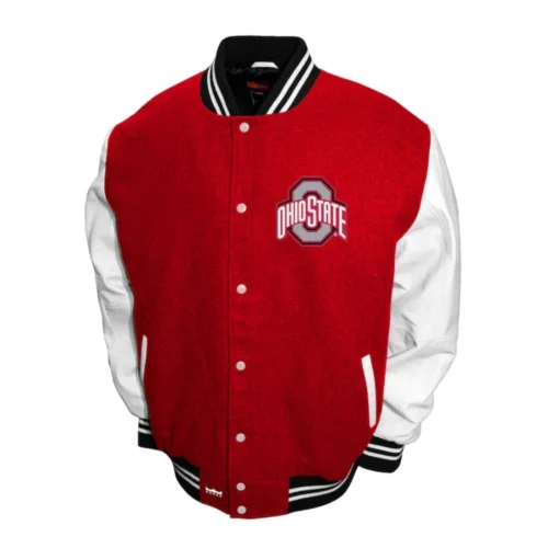 Ohio State Buckeyes Graduate Wool & Leather Varsity Jacket