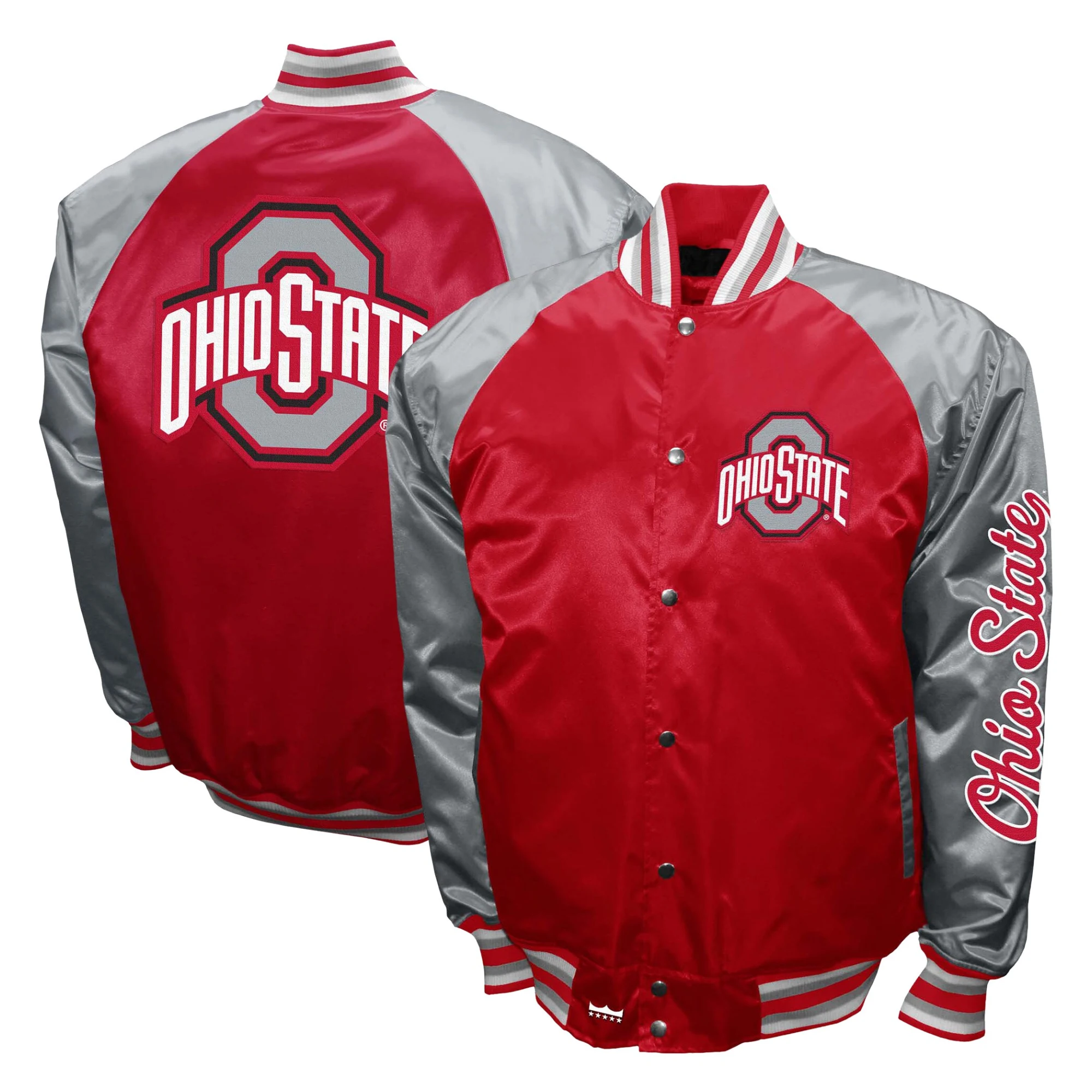 Ohio State Buckeyes The Game Satin Varsity Jacket - Image 3
