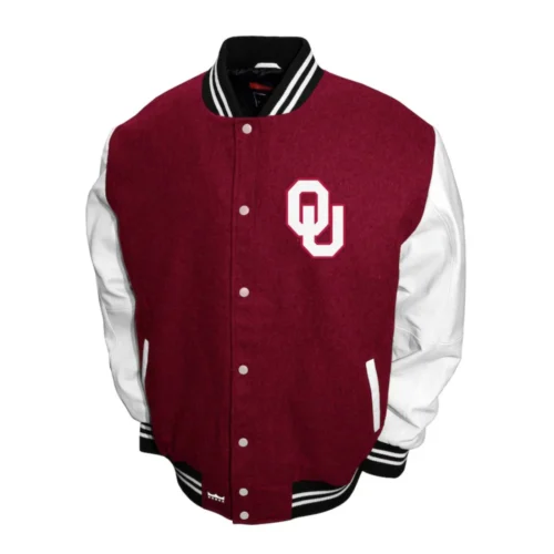 Oklahoma Sooners Graduate Wool & Leather Varsity Jacket