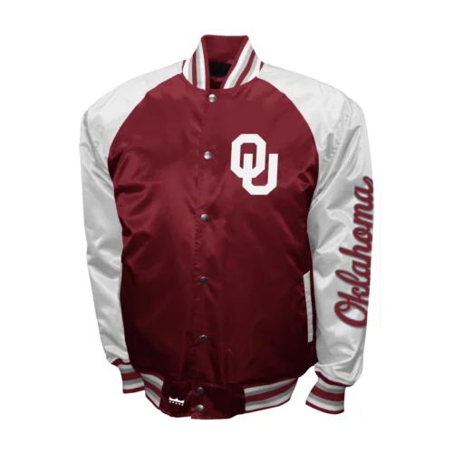 Oklahoma Sooners The Game Satin Varsity Jacket
