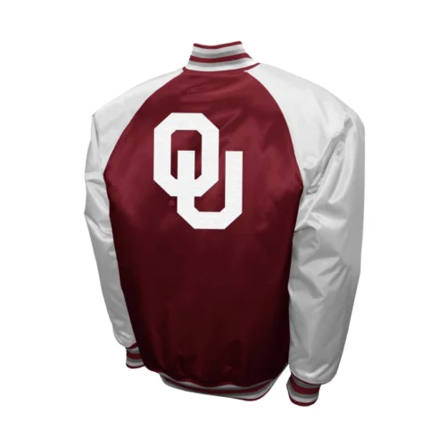 Alternative view of Oklahoma Sooners  The Game Satin Varsity Jacket