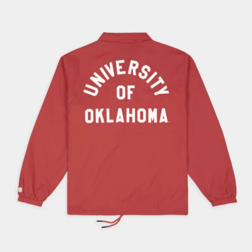 Alternative view of Oklahoma Sooners Helmet Coaches Satin Jacket
