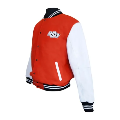 Oklahoma State Cowboys Graduate Wool & Leather Varsity Jacket