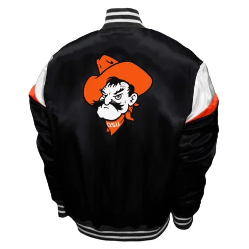 Alternative view of Oklahoma State Cowboys  Power Satin Varsity Jacket