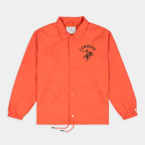 Oklahoma State Cowboys Retro Logo Coaches Satin Jacket