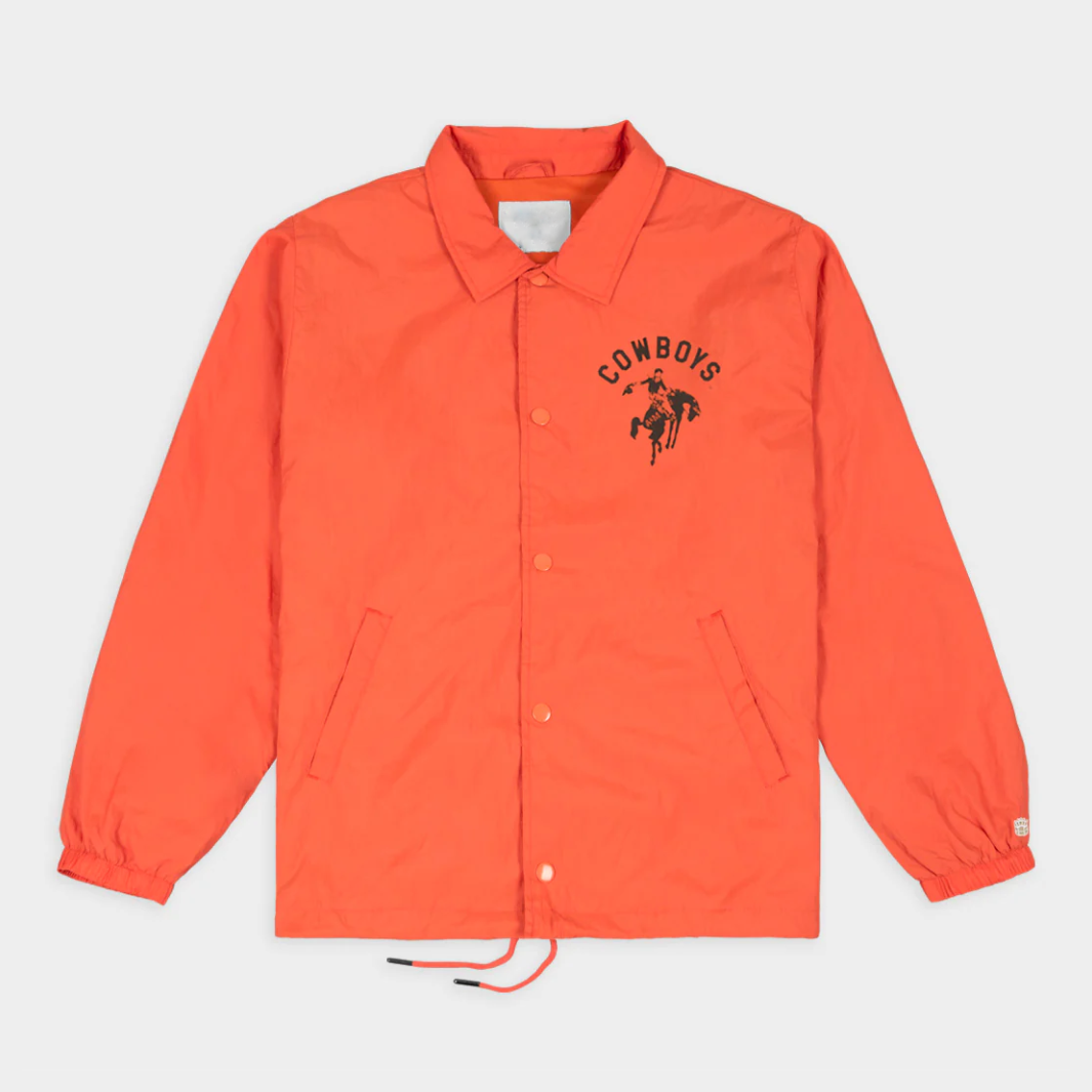 Oklahoma State Cowboys Retro Logo Coaches Satin Jacket