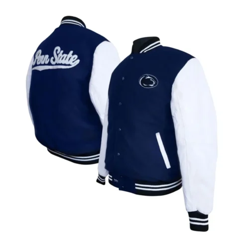 Penn State Nittany Lions Graduate Wool & Leather Varsity Jacket - Image 3