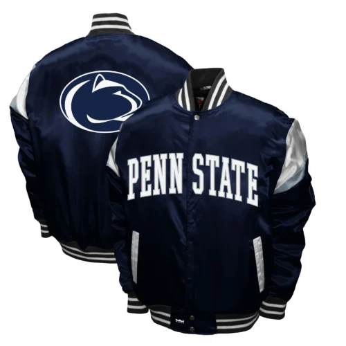 Penn State Nittany Lions Power Satin Varsity Jacket - Image 3