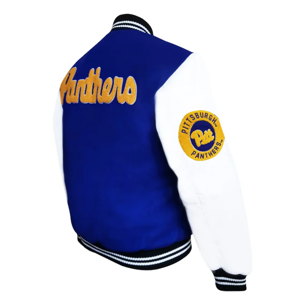 Pittsburgh Panthers Graduate Wool & Leather Varsity Jacket - Image 2