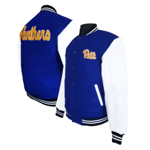 Pittsburgh Panthers Graduate Wool & Leather Varsity Jacket - Image 3