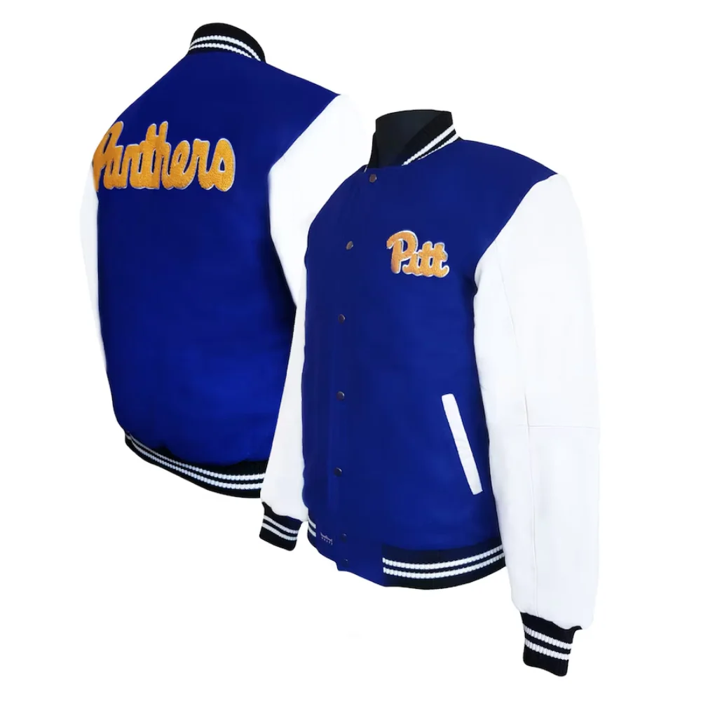 Pittsburgh Panthers Graduate Wool & Leather Varsity Jacket - Image 3