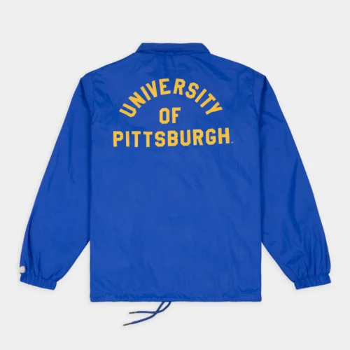 Alternative view of Pittsburgh Panthers Helmet Retro Coaches Satin Jacket
