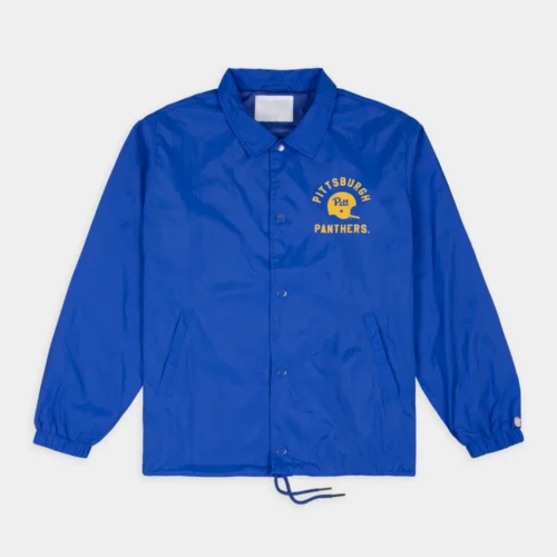 Pittsburgh Panthers Helmet Retro Coaches Satin Jacket