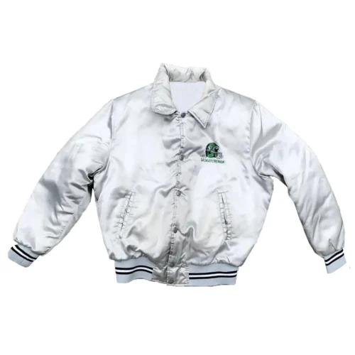 Saskatchewan Roughriders Vintage Satin Varsity Jacket