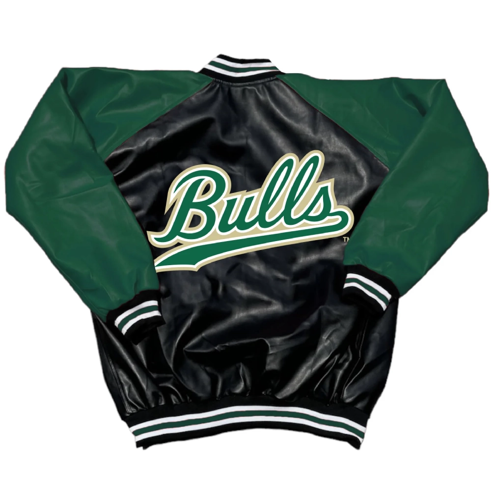 South Florida Bulls Letterman Leather Varsity Jacket - Image 2
