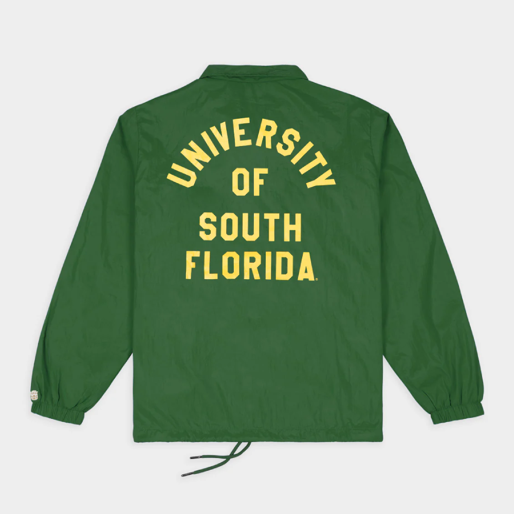 South Florida Bulls "USF Bulls" Vintage Coaches Satin Jacket - Image 2