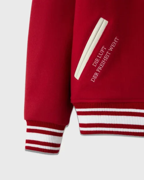 Stanford Cardinal Campus Red Wool Varsity Jacket - Image 4