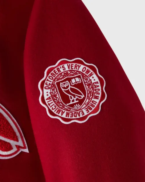 Stanford Cardinal Campus Red Wool Varsity Jacket - Image 3