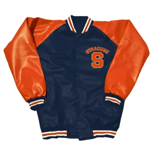 Syracuse Orange Letterman Leather Varsity Jacket