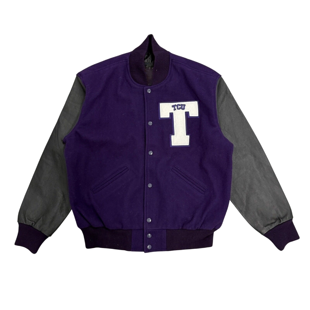 TCU Horned Frogs Vintage Wool Varsity Jacket