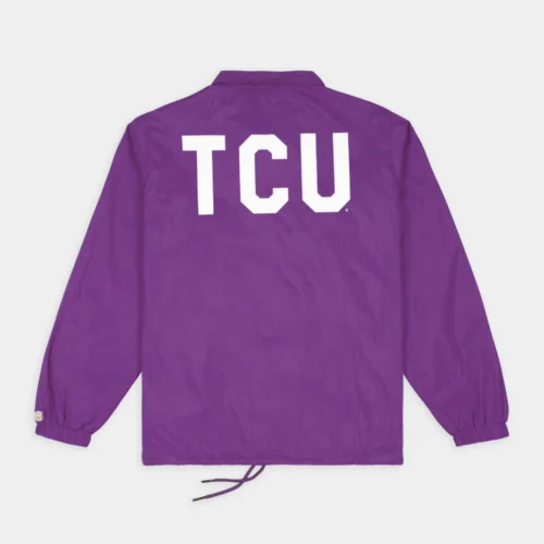 Alternative view of TCU Horned Frogs Vintage Logo Coaches Satin Jacket