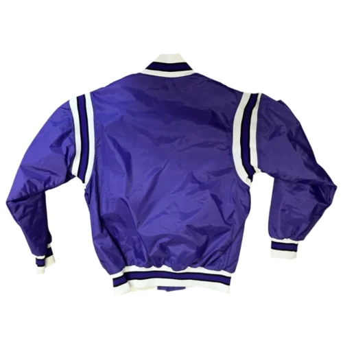 Alternative view of TCU Horned Frogs Vintage Purple Satin Varsity Jacket