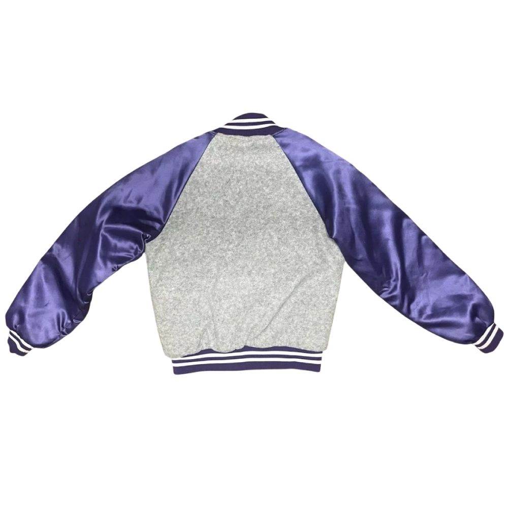 TCU Horned Frogs Vintage Satin Varsity Jacket - Image 2