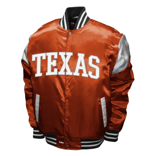 Texas Longhorns  Power Satin Varsity Jacket