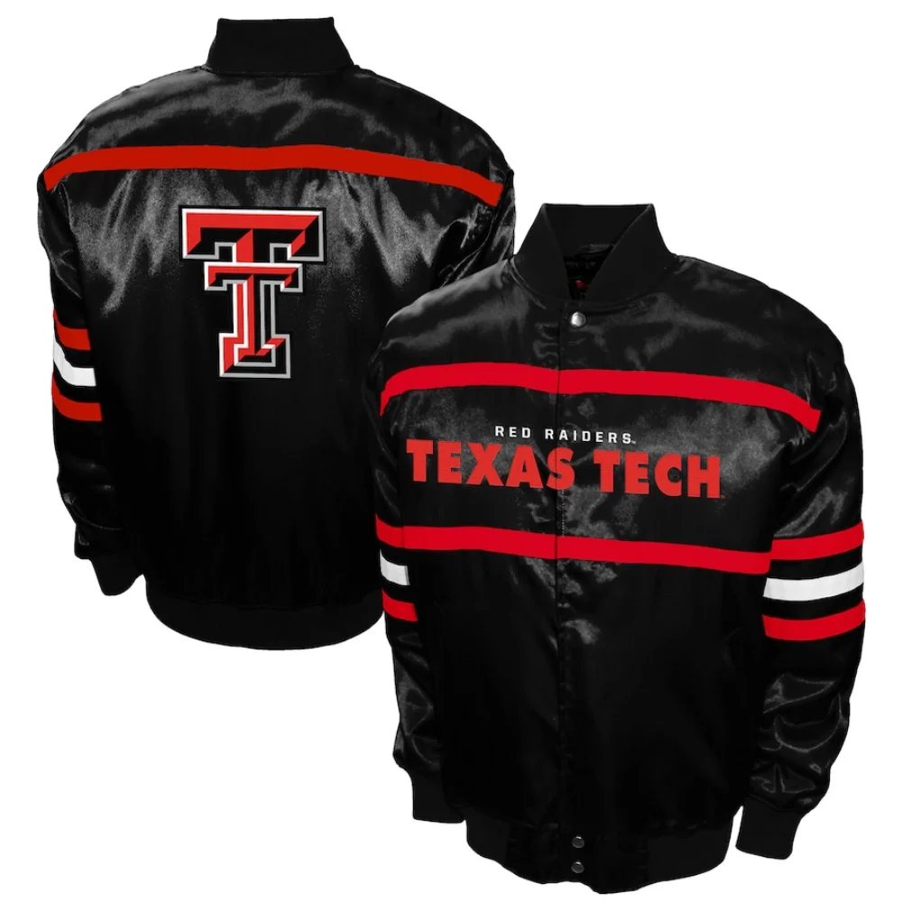 Texas Tech Red Raiders 2nd Era Satin Varsity Jacket - Image 3