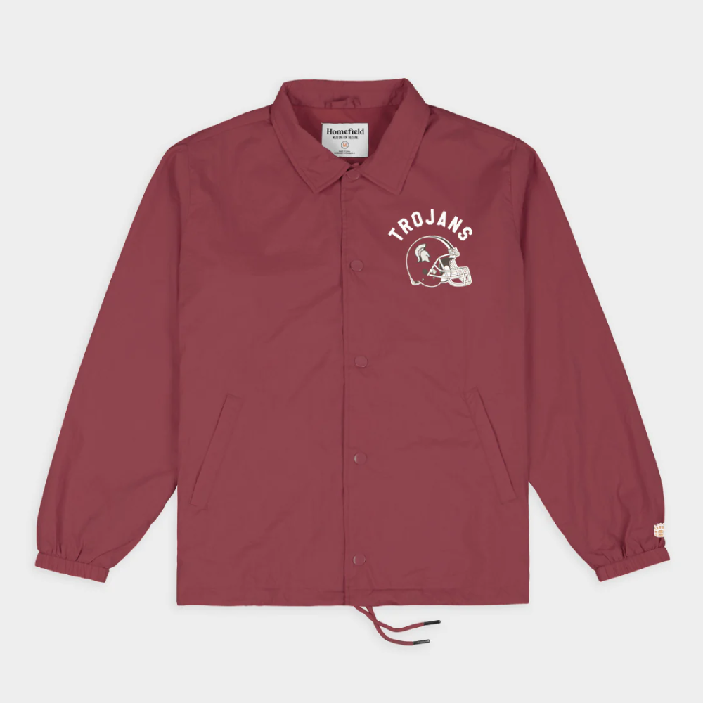 Troy Trojans State "UU" Retro Coaches Satin Jacket