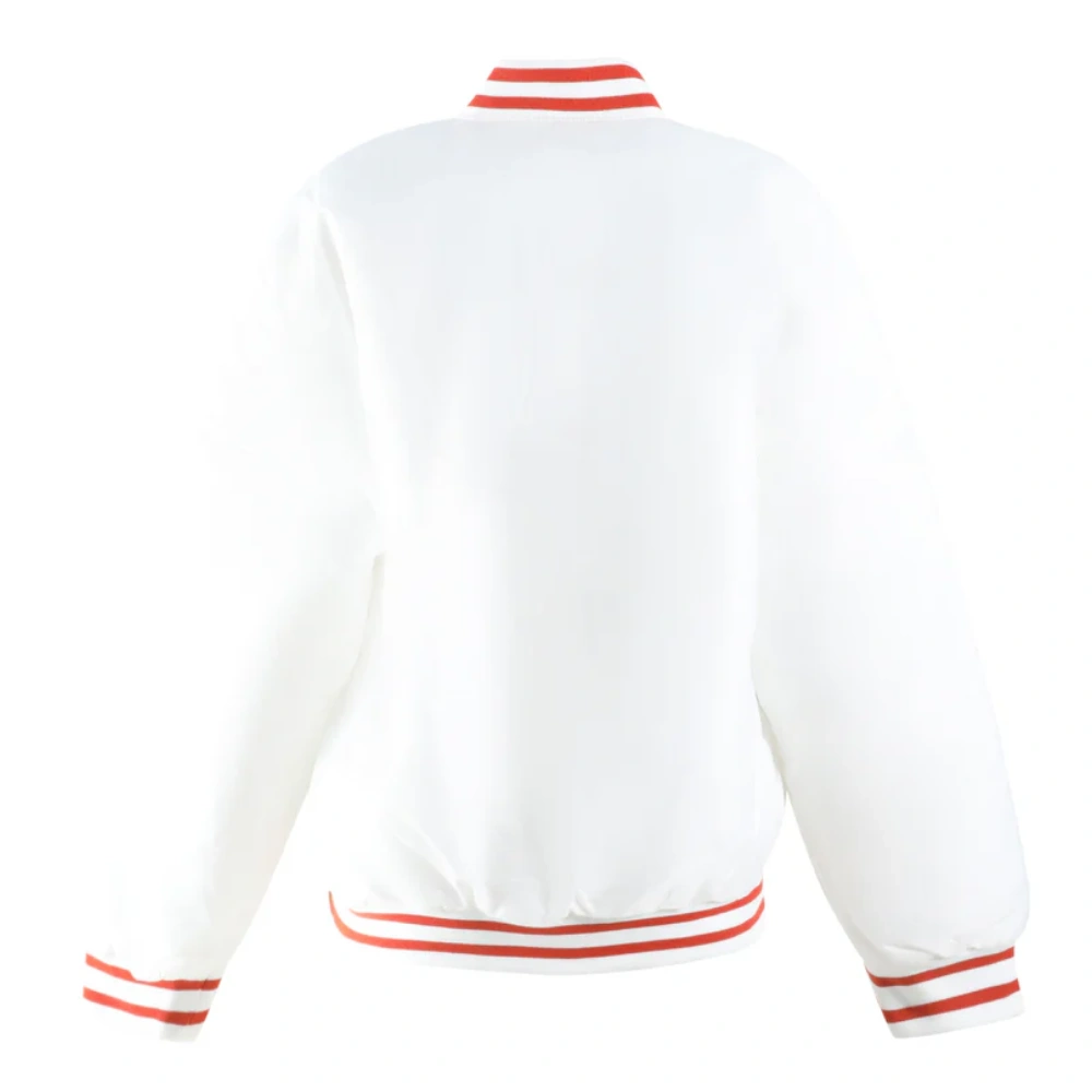 Women's Texas Longhorns A-Game Satin Varsity Jacket - Image 5