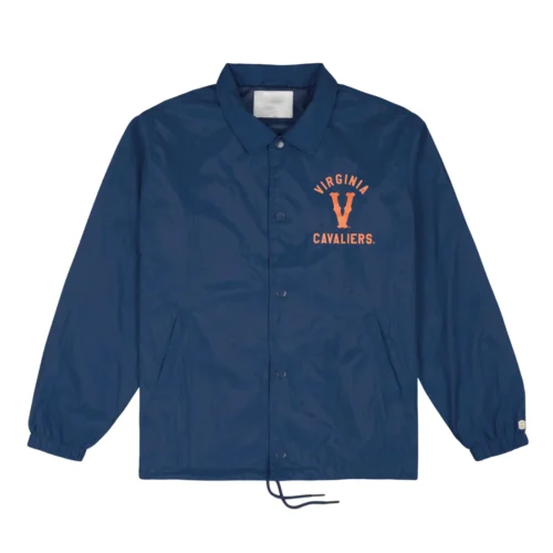 Virginia Cavaliers Vintage "V" Coaches Satin Jacket