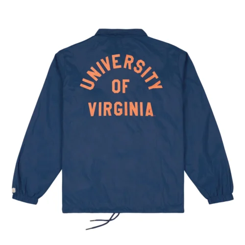 Alternative view of Virginia Cavaliers Vintage "V" Coaches Satin Jacket