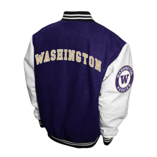 Alternative view of Washington Huskies  Graduate Wool & Leather Varsity Jacket