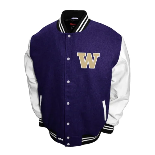 Washington Huskies Graduate Wool & Leather Varsity Jacket
