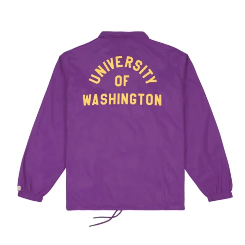 Alternative view of Washington Huskies Vintage Coaches Satin Jacket