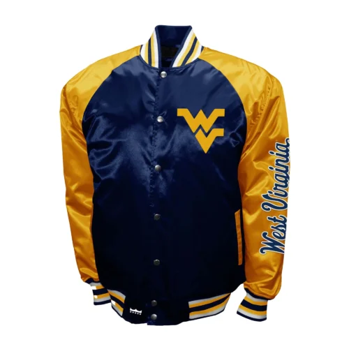 West Virginia Mountaineers The Game Satin Varsity Jacket