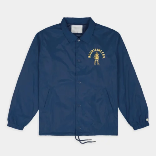 West Virginia Mountaineers Retro Coaches Satin Jacket