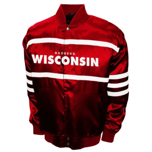 Wisconsin Badgers 2nd Era Satin Varsity Jacket