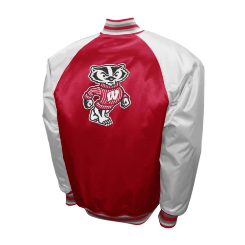 Alternative view of Wisconsin Badgers  The Game Satin Varsity Jacket