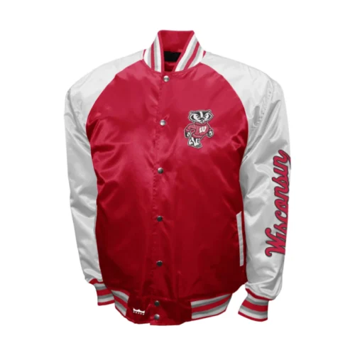 Wisconsin Badgers The Game Satin Varsity Jacket
