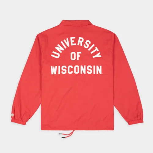 Alternative view of Wisconsin Badgers Vintage Bucky Coaches Satin Jacket