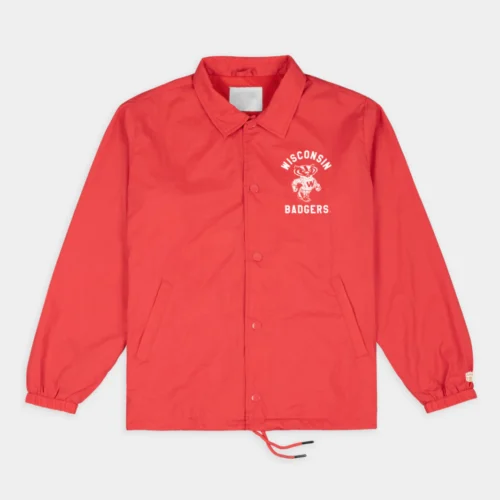 Wisconsin Badgers Vintage Bucky Coaches Satin Jacket