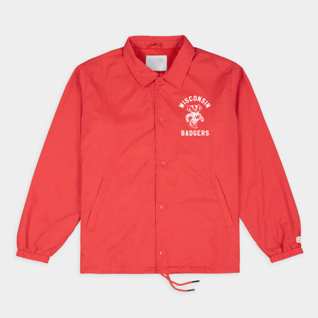 Wisconsin Badgers Vintage Bucky Coaches Satin Jacket
