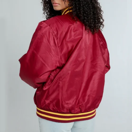 Women Arizona State Sun Devils A-Game Satin Varsity Jacket - Image 3