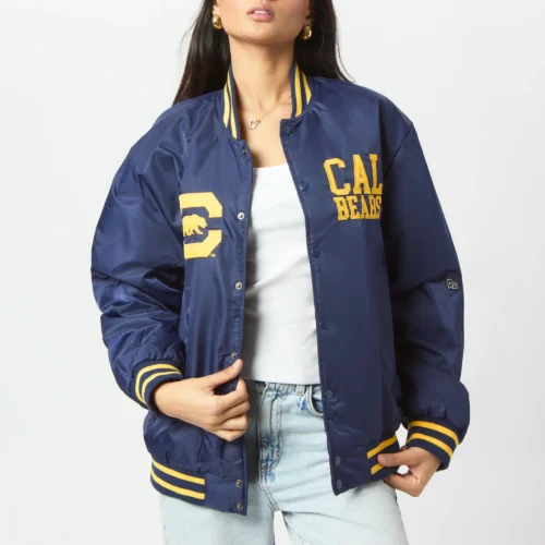Women's California Golden Bears A-Game Satin Varsity Jacket